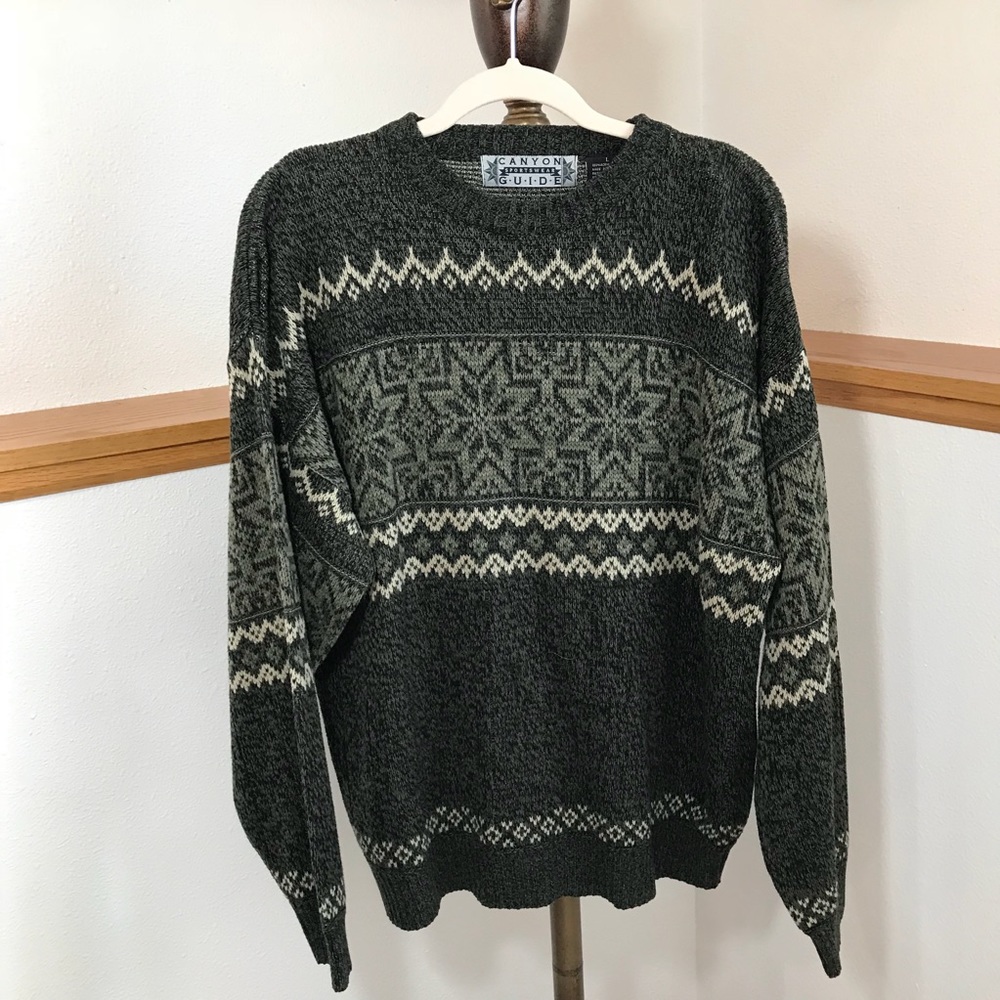 Vintage Canyon Guide Snowflake Sweater